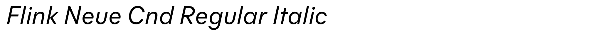 Flink Neue Cnd Regular Italic image